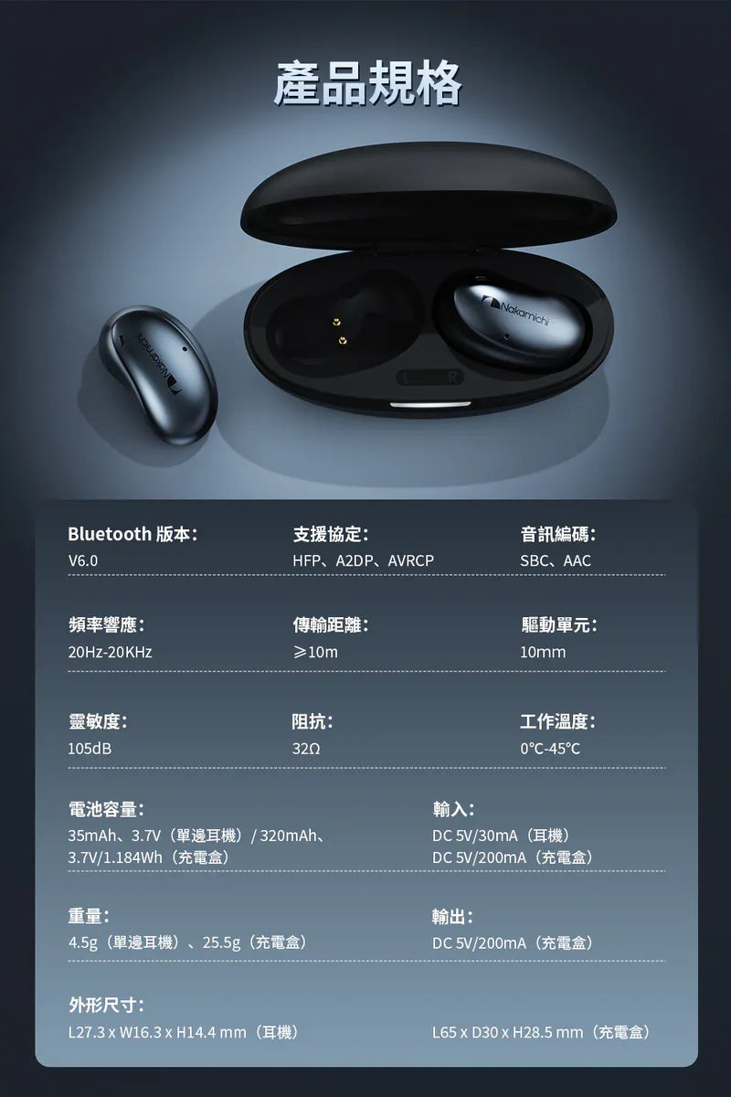 Nakamichi OP TW100 開放式真無線藍牙耳機